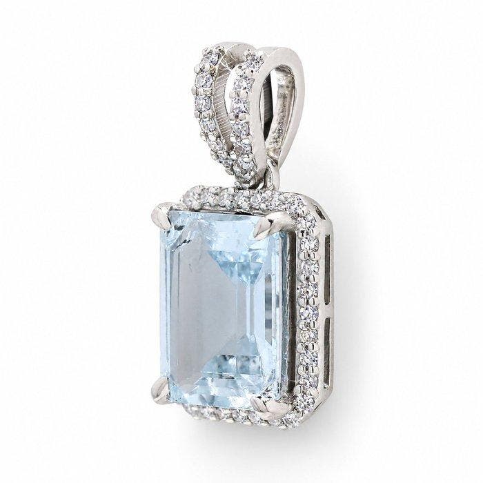 Zonder minimumprijs - Hanger Platina - 2.00ct. tw., Handtassen en Accessoires, Antieke sieraden