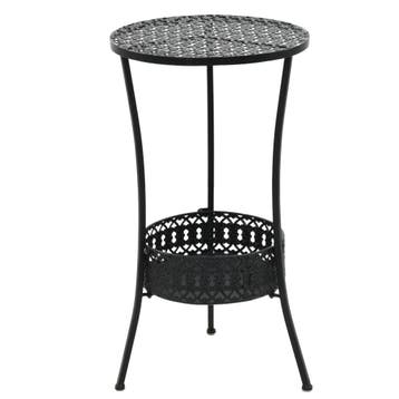 Bistrotafel Zwart -34% Korting | Retour Deal, Tuin en Terras, Verzenden, Zo goed als nieuw, Rond, Metaal