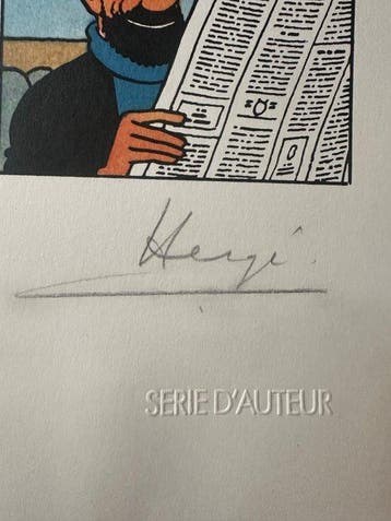 Hergé - Tintin lithographie WWF - L’affaire tournesol -, Nieuw