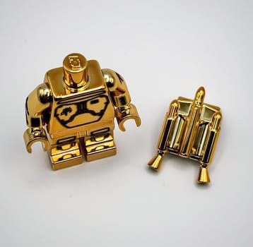 Lego Minifigurine - Star Wars - Chrome Bronze Plated