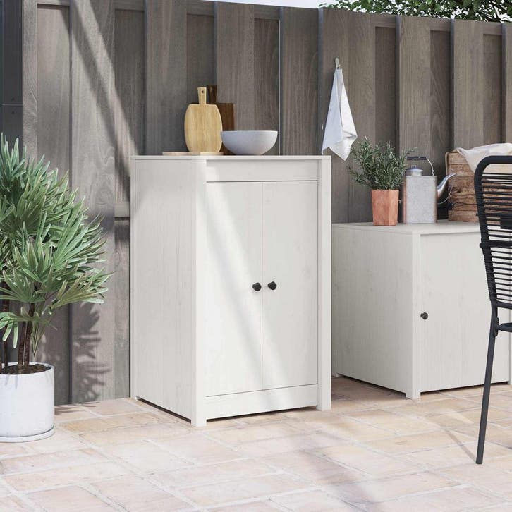 vidaXL Keuken deur MEPPEL Wit 50 x 9 x 82 cm Massief, Doe-het-zelf en Bouw, Hang- en Sluitwerk, Nieuw, Verzenden