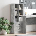 vidaXL Highboard met lade Beton Grijs 45,5 x 34 x 127 cm, Verzenden, Nieuw