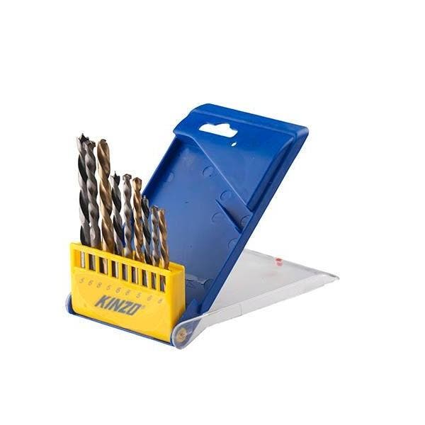 Set van 9 hout-, metaal- en steenboren, Bricolage & Construction, Outillage | Autres Machines, Envoi