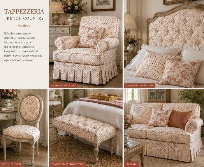 Katoenen stof met terracotta micro-polkadots – Elegantie met, Antiek en Kunst, Antiek | Tapijten, Tafelkleden en Textiel