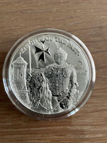 Malte. 5 Euro 2023, Knights of the Past, 1 Oz (Sans prix de
