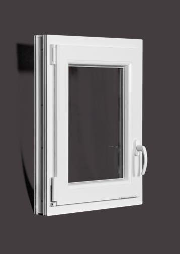 PVC raam draai kiep b60xh80 cm wit, Ophalen of Verzenden, Gevelraam of Ruit