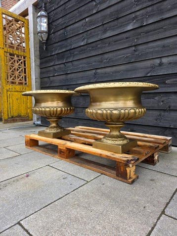 Vaas - Aluminium - 2 stuks - XXL Barok