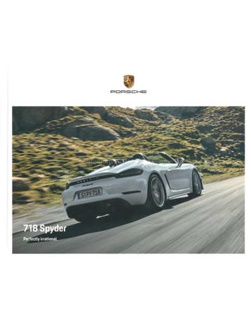 2021 PORSCHE 718 SPYDER HARDCOVER BROCHURE ENGELS, Ophalen of Verzenden