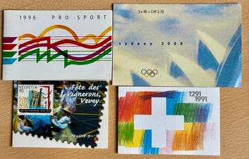 Zwitserland 1982/2000 - Grote verzameling zegelboekjes met, Gestempeld