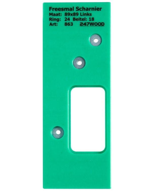 247WOOD Freesmal sluitplaat 89x89 links, Bricolage & Construction, Bricolage & Rénovation Autre