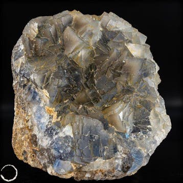 Natuurlijke blauwe fluorietkristalfase uit China – zeldzaam