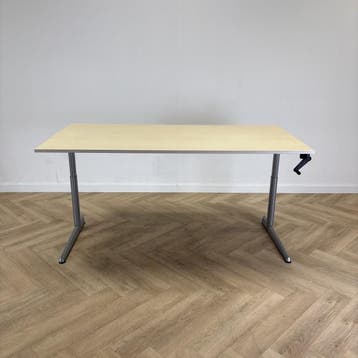Ahrend slingerbureau 180x90 cm, ahorn - grijs