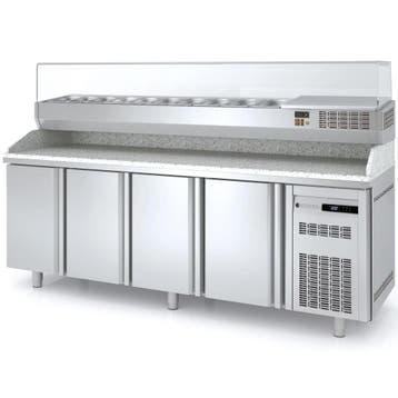 Pizzawerkbank + Opzetkoelvitrine | 700 RANGE | 543L | 4, Verzenden