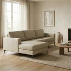 Leren hoekbank Match - 2.5 zits + longchair, Ophalen of Verzenden