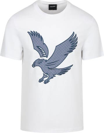 Lyle and Scott T-shirt Logo Wit maat Maat 52/54 (L) Heren, Verzenden