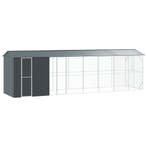 vidaXL Vogelkooi Antraciet 860 x 208 x 247 cm Gegevens staal, Dieren en Toebehoren, Verzenden, Nieuw