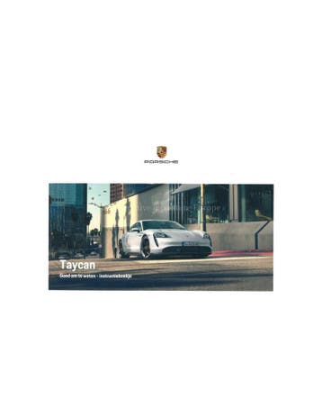 2022 PORSCHE TAYCAN INSTRUCTIEBOEKJE NEDERLANDS, Auto diversen, Handleidingen en Instructieboekjes