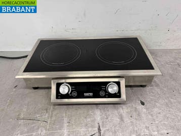 RVS Inbouw Inductiefornuis met 2 pitten 7 kW 400V Horeca, Ophalen of Verzenden, Nieuw in verpakking