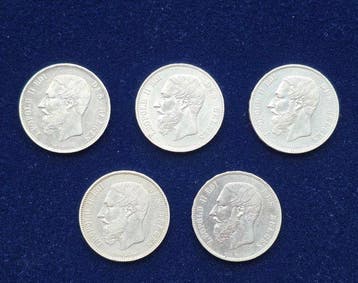 België. 5 Francs, Postzegels en Munten