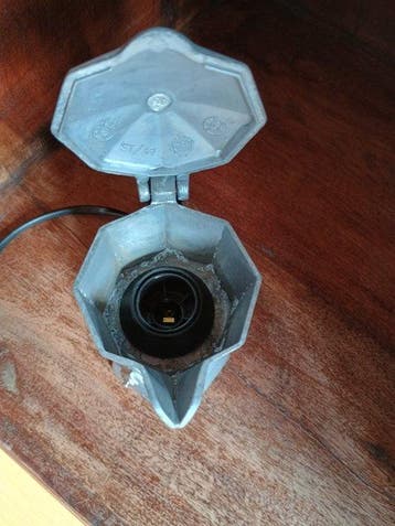 Lampe de table - Aluminium - Espresso, machine à café, lampe