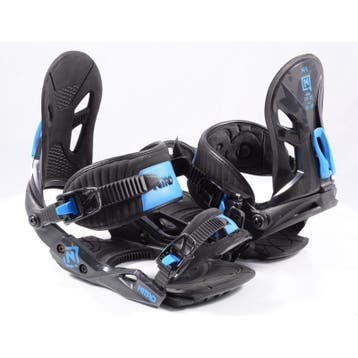 M L snowboard bindingen NITRO FREESTYLE CUSTOM, black/blue (, Verzenden