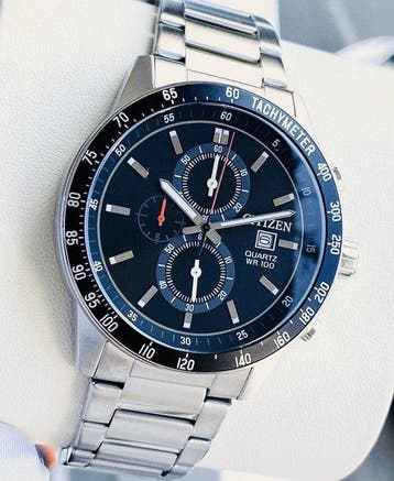 Citizen - Chronograph - Red - In-House Caliber - Tachymeter, Nieuw