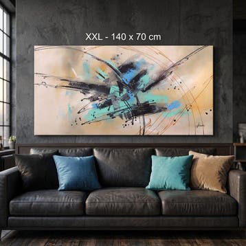 Monika Spiewak - Abstract - Oil Painting Stretched On The