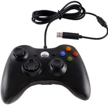 Xbox 360 & PC Controller Wired Zwart (Third Party) (Nieuw), Ophalen of Verzenden, Nieuw
