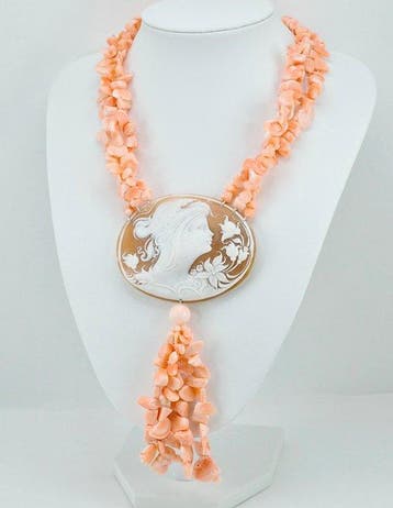 Koraal - Zilver - Halsketting - CORALLO ROSA