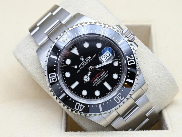 Rolex Sea-Dweller Ref. 126600 Year 2020 (Box & Papers), Handtassen en Accessoires, Horloges | Heren, Staal, Zo goed als nieuw