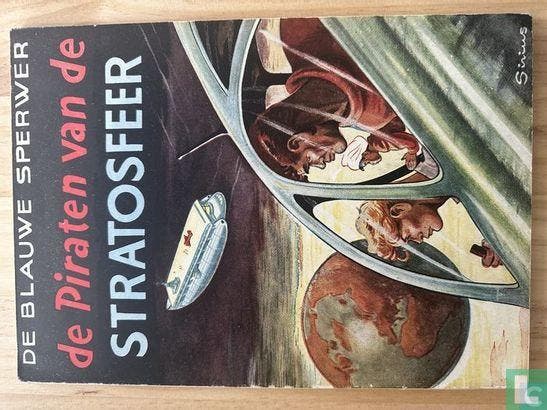 Blauwe Sperwer, De - De piraten van de stratosfeer - 1951, Boeken, Stripverhalen, Gelezen, Eén stripboek, Verzenden