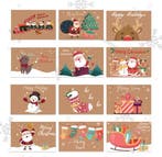 2dekans | Giftmas Kerstkaarten - Wenskaarten - 36 Stuks -, Ophalen of Verzenden, Nieuw