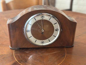 Pendule - Art Deco Hout, Messing - 1930-1940