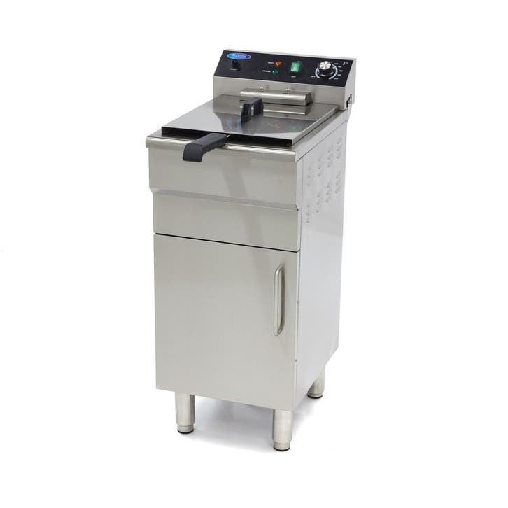 Frituurpan - 16 L - 1 Mand - met Tapkraan en Opbergruimte -, Electroménager, Friteuses, Envoi