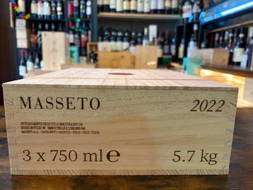 2022 Masseto - Toscane - 3 Bouteilles (0,75 L), Verzamelen, Wijnen, Nieuw