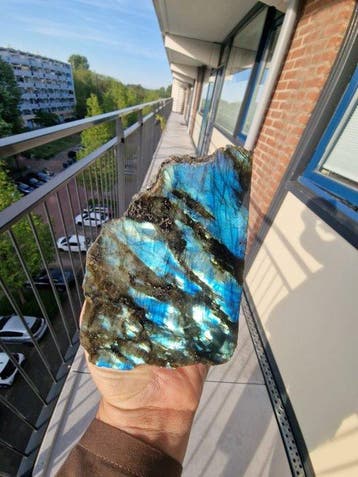 Lot naturel de labradorite poli – labradorescence bleue