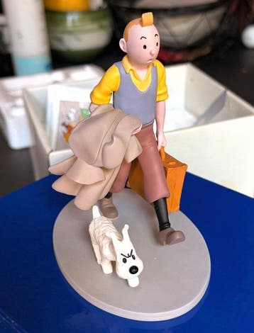 Moulinsart - Figurine - Tintin et Milou en route - Résine
