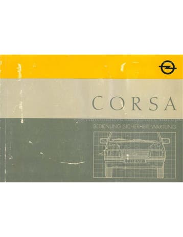 1986 OPEL CORSA INSTRUCTIEBOEKJE DUITS, Auto diversen, Handleidingen en Instructieboekjes