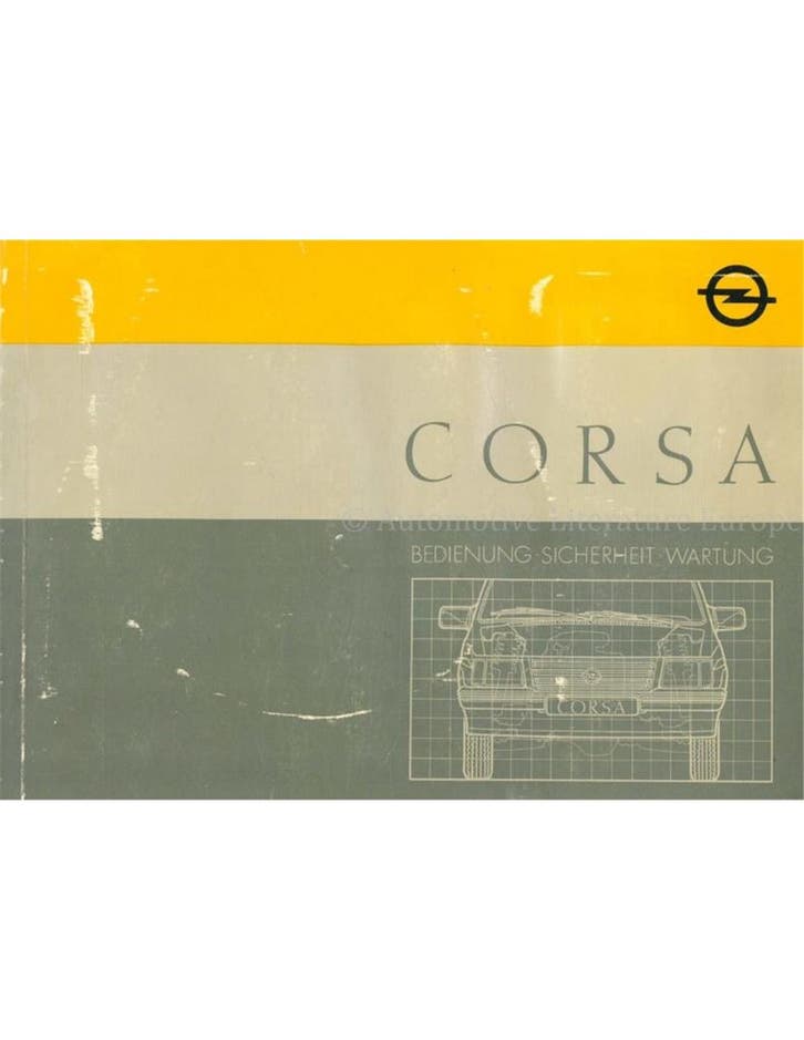 1986 OPEL CORSA INSTRUCTIEBOEKJE DUITS, Auto diversen, Handleidingen en Instructieboekjes