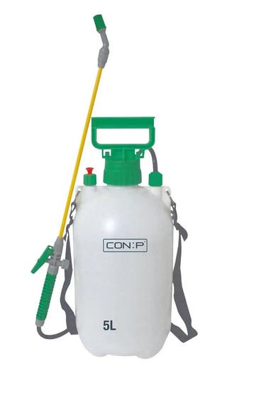 tuinspuit 5 L met handpomp – groen/wit – gemaakt van hoo, Ophalen of Verzenden, Nieuw