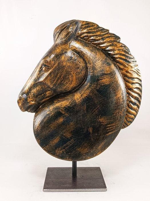Salvatore Alibrio - Testa di cavallo, Antiquités & Art, Art | Objets design