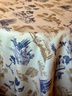 Tafellaken voor grote tafels, toile de Jouy 2,70 x 1,80 -