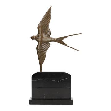 sculptuur, Mercury - Nike - 48 cm - Brons, Antiek en Kunst