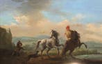 Jan van Huchtenburg (1647-1733), Kring van - Taming a wild