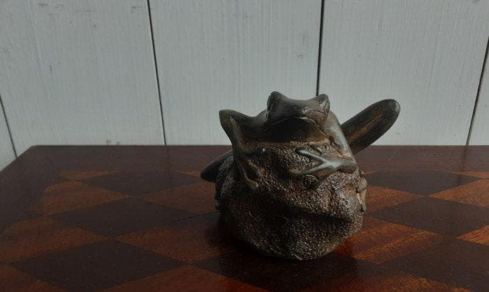 P. Chenet - Figuur - Kikker - Brons, Antiek en Kunst, Curiosa en Brocante