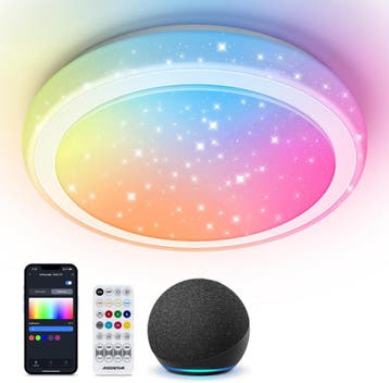 Plafondlamp - Plafonniere - RGB - 39 cm - Wit - Aigostar, Verzenden, Nieuw