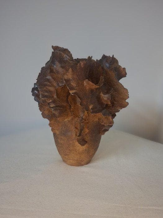 sculptuur, Skulptur, Wellen der Veränderung - 27 cm - Klei -, Antiek en Kunst, Antiek | Glaswerk en Kristal