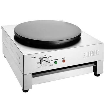 Crêpes Bakplaat | Elektrisch | Oppervlak Ø400 (RVS) | 3kW, Verzenden, Nieuw in verpakking