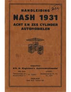 1931 NASH INSTRUCTIEBOEKJE NEDERLANDS