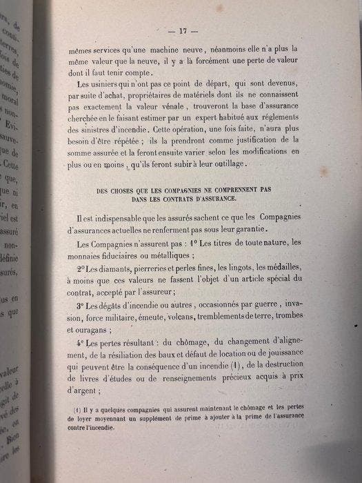 Meunier - Traité des causes des incendies - 1881, Antiquités & Art, Antiquités | Livres & Manuscrits